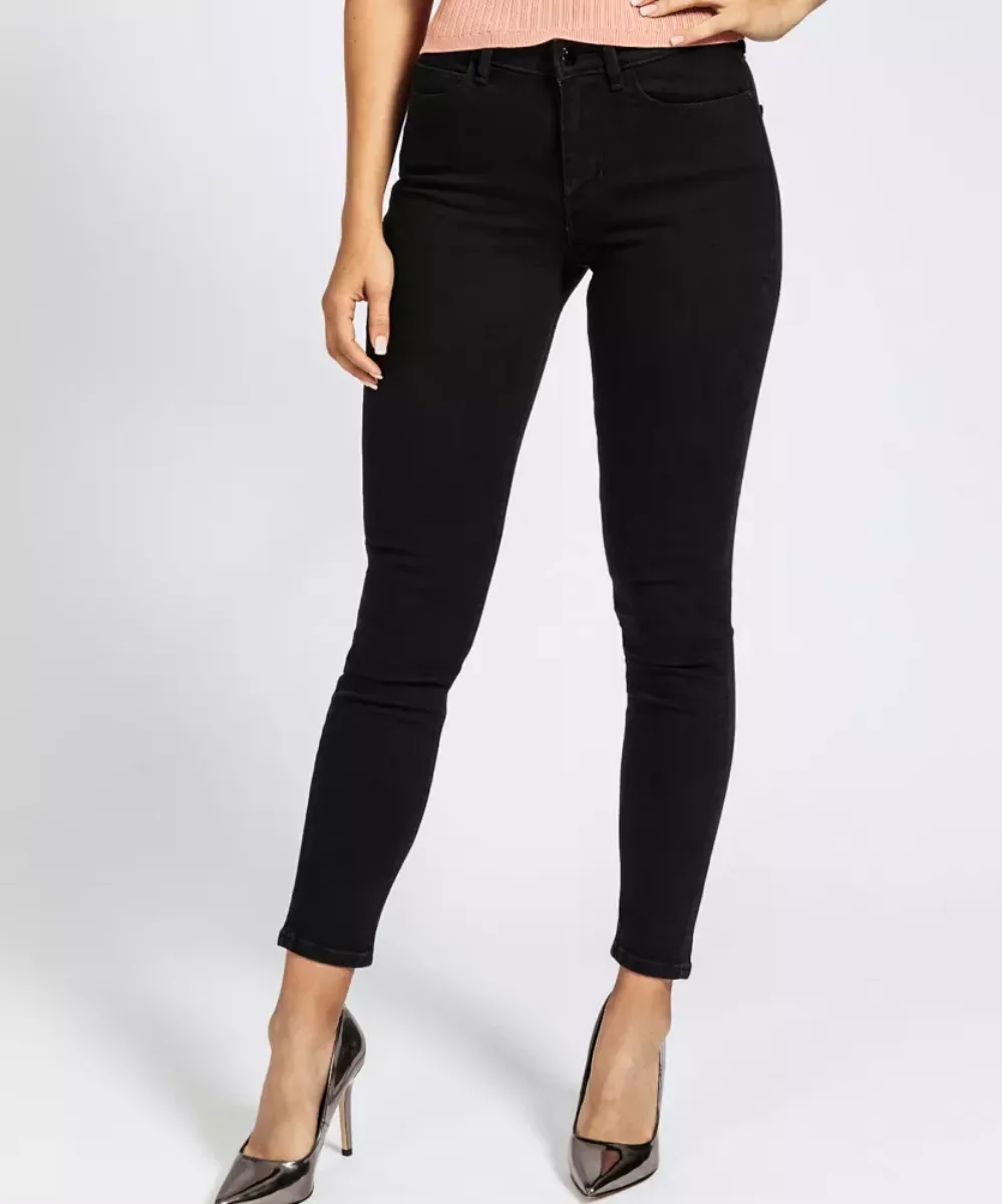 Guess Womens 1981 Hi-Rise Skinny Fit Jean | Black