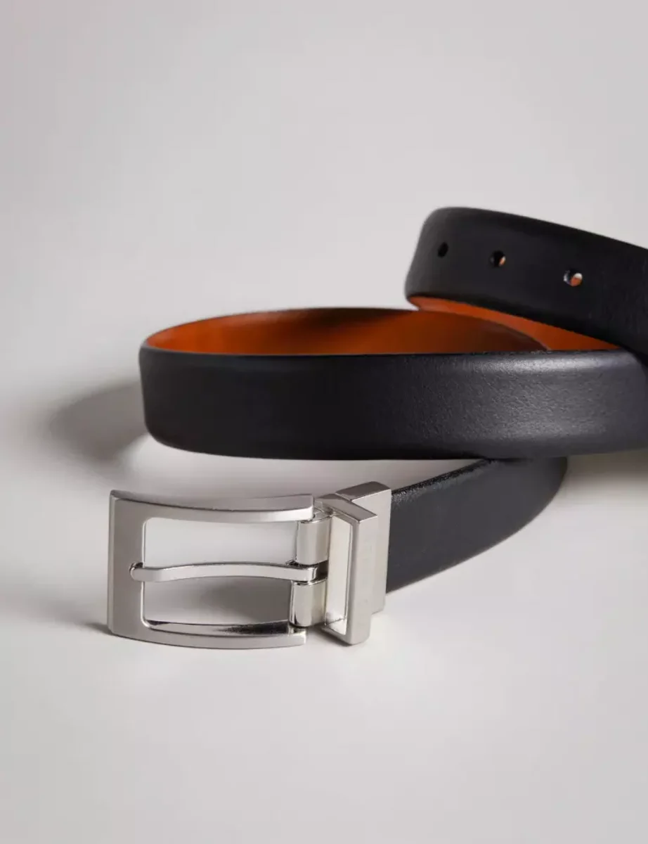 Ted Baker Karmer Reversible Leather Belt | Black/Tan