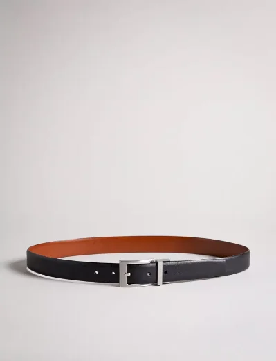 Ted Baker Karmer Reversible Leather Belt | Black/Tan