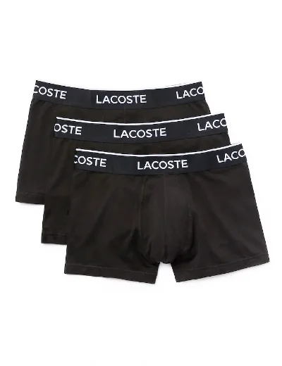 Lacoste Men's 3 Pack Boxer | Black