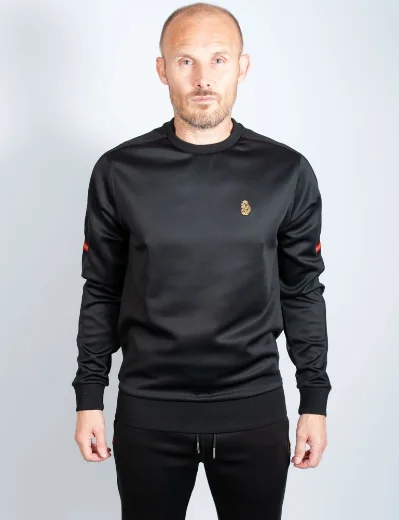 Luke Sport Patter Crew Neck Sweater | Black