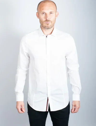 Luke Mainline The Butchers Pencil Shirt | White