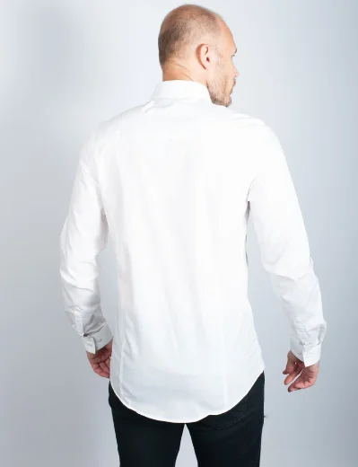 Luke Mainline The Butchers Pencil Shirt | White