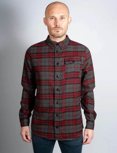 Luke Sport Melbourne Check Over Shirt | Shiraz