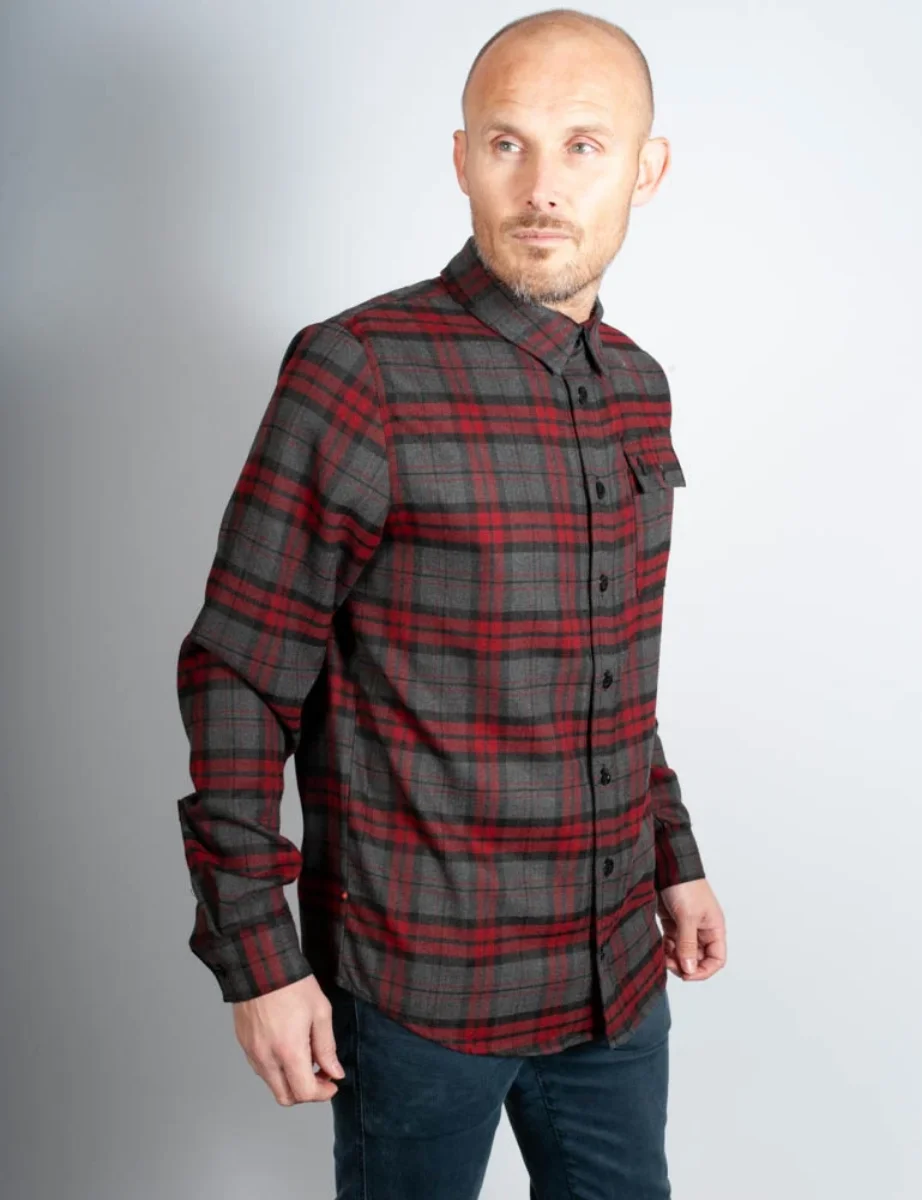 Luke Sport Melbourne Check Over Shirt | Shiraz