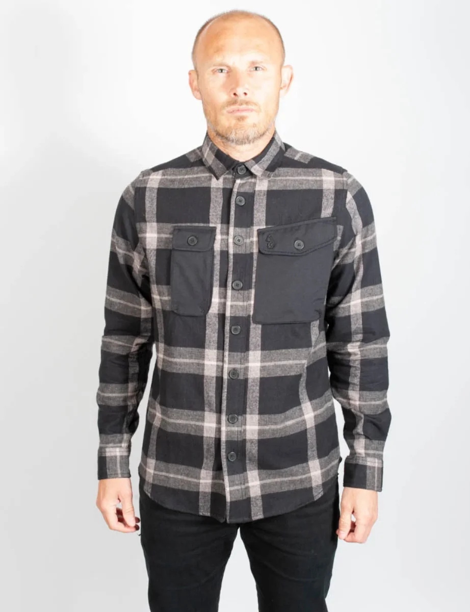 Luke Johnny Mase 2 Utility Overshirt | Dark Charcoal