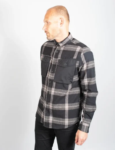 Luke Johnny Mase 2 Utility Overshirt | Dark Charcoal