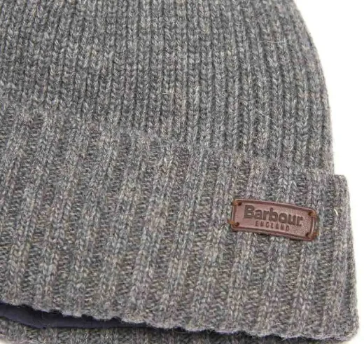 Barbour Mens Carlton Beanie | Grey