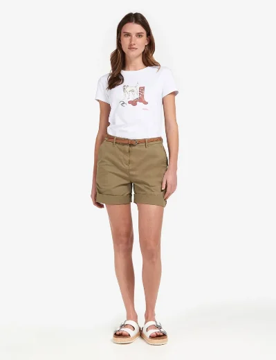 Barbour Women's Chino Short | Khaki