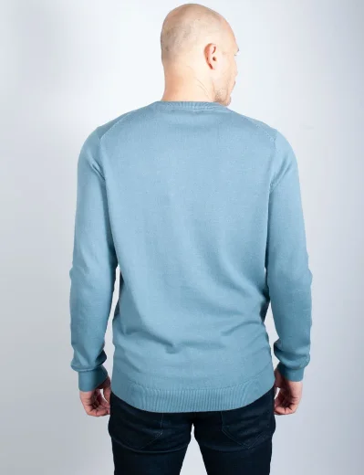 Lyle & Scott Cotton Crew Neck Jumper | Skipton Blue