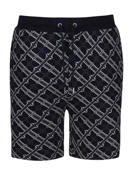 Luke Sport What have You Done 2 Logo Sweat Shorts | Navy/Cream Luke Sport What have You Done 2 Logo Sweat Shorts | Navy/Cream