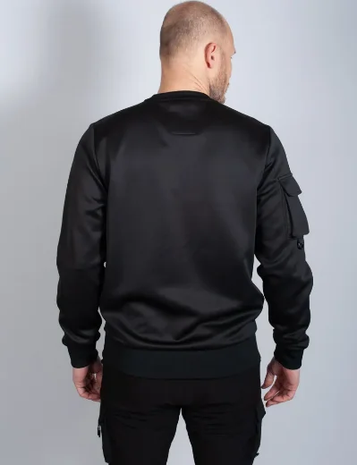 Luke 1977 Baker Pocket Detail Sweatshirt | Black