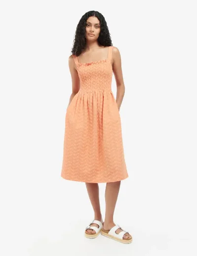 Barbour Womens Hillrise Dress | Peach Tree