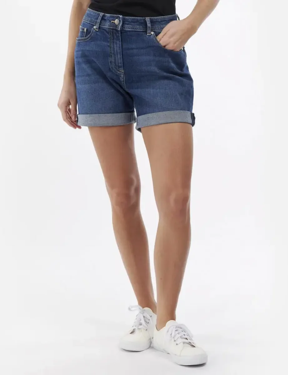 Barbour Women Maddison Denim Short | Authentic Wash