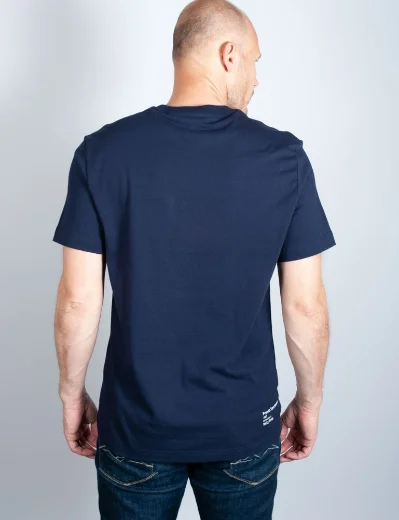 Lacoste Embroidered Croc Cotton T-Shirt | Navy