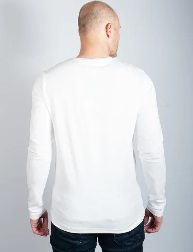 Tommy Hilfiger Stretch Slim Fit Long Sleeve T-Shirt | White