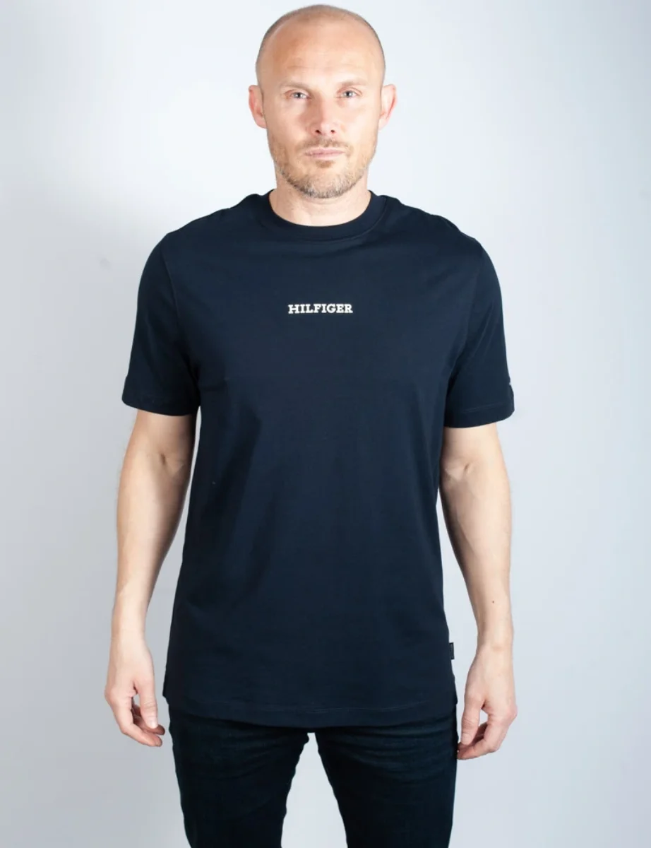 Tommy Hilfiger Monotype Small Logo T-Shirt | Navy