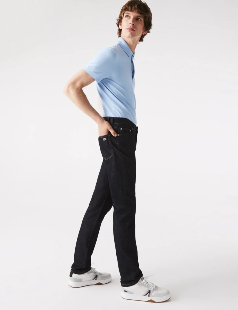 Lacoste Slim Fit Stretch Cotton Denim Jean | Rinse