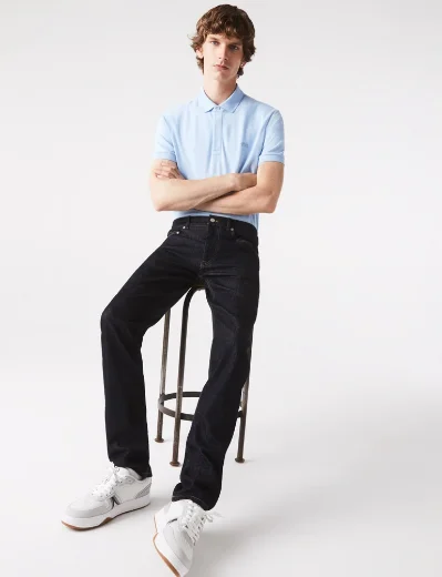 Lacoste Slim Fit Stretch Cotton Denim Jean | Rinse