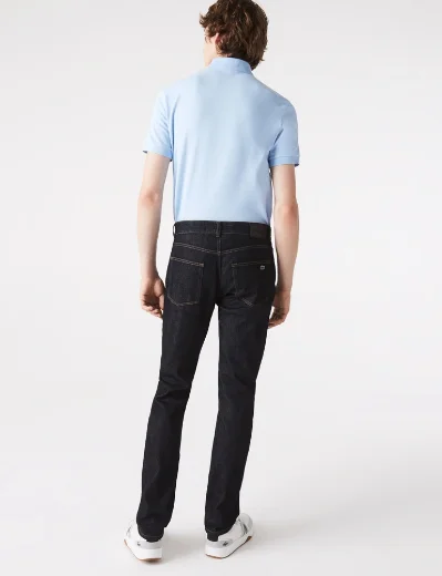 Lacoste Slim Fit Stretch Cotton Denim Jean | Rinse