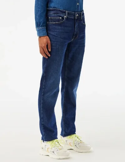 Lacoste Slim Fit Stretch Cotton Denim Jean | Blue