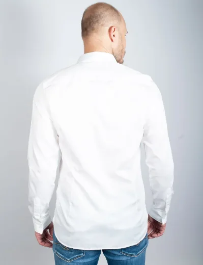 Ted Baker Bellow Long Sleeve Stretch Shirt | White