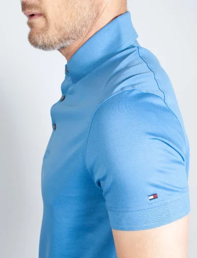 Tommy Hilfiger DC Mercerised Slim Fit Polo Shirt | Blue