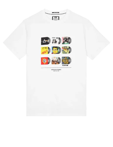 Weekend Offender Sleeves Graphic Print T-Shirt | White Weekend Offender Sleeves Graphic Print T-Shirt | White