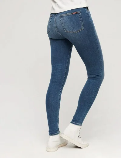 Superdry Womens High Rise Skinny Fit Jean  | Fulton Blue