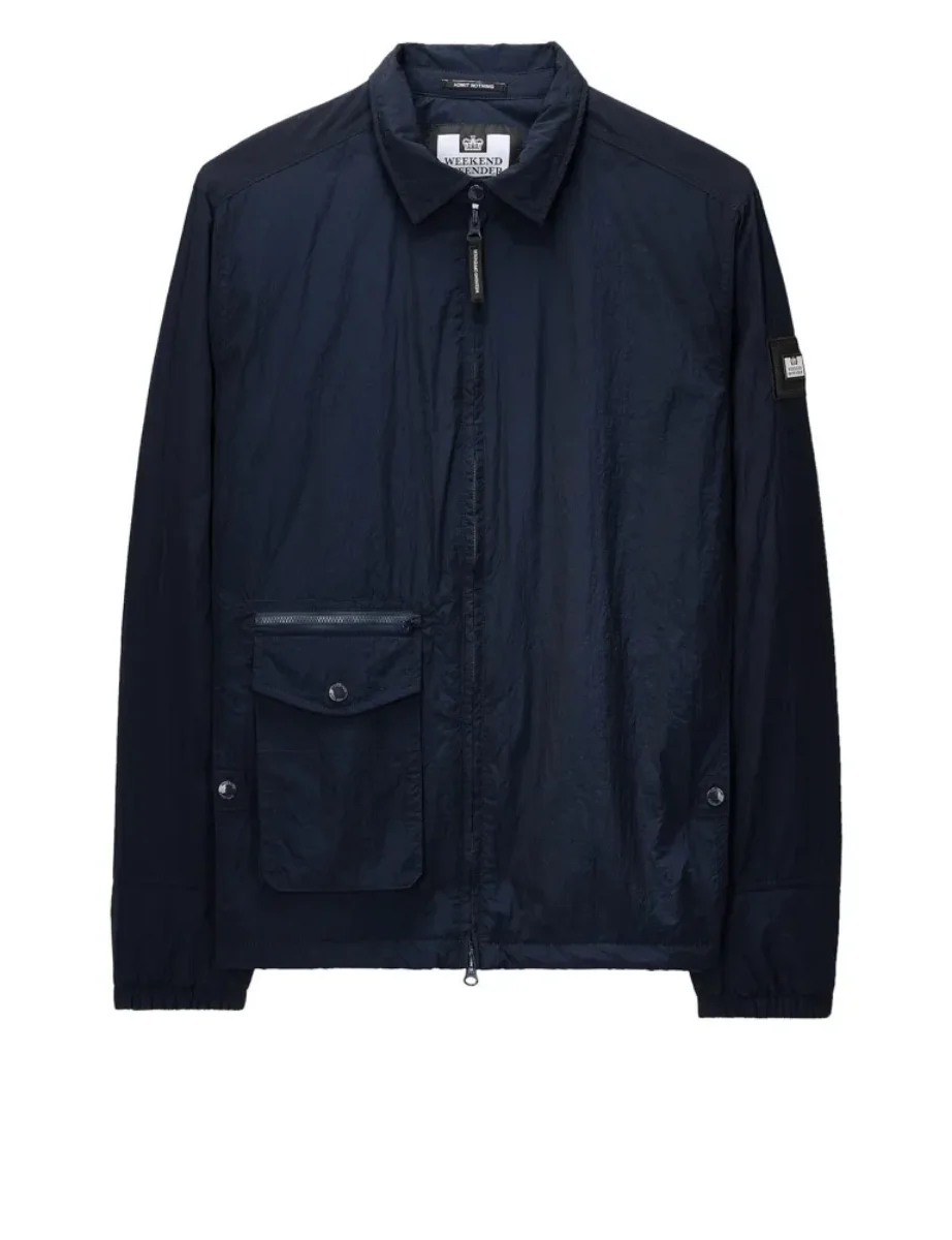 Weekend Offender Vinnie Thermo Padded Overshirt | Navy