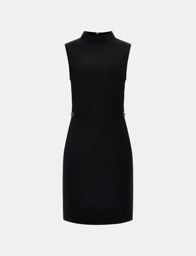 Guess Adele Chain Detail Midi Dress | Black