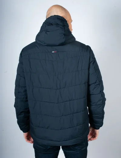 Tommy Hilfiger Branded Hooded Jacket | Navy