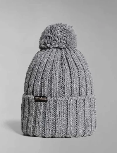 Napapijri Fea Bobble Hat | Medium Grey Melange