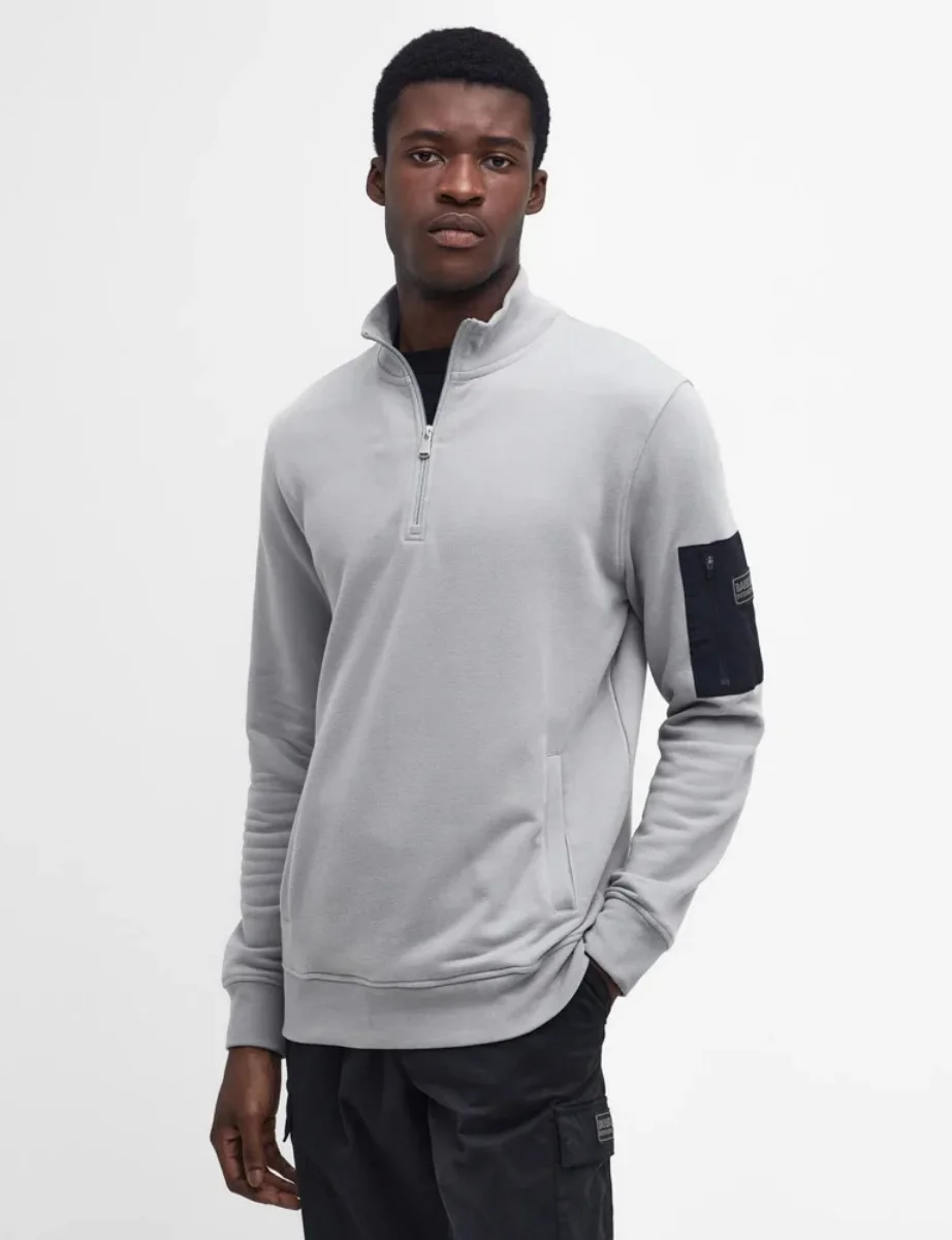 Barbour Intl Alloy Half Zip Sweatshirt | Ultimate Grey