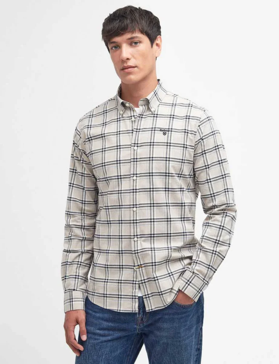 Barbour Gilling Tailored Shirt | Stone Marl