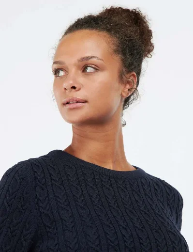 Barbour Women's Hampton Knitted Jumper | Navy