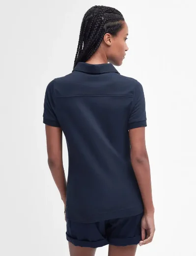 Barbour Womens Portsdown Polo Top | Navy