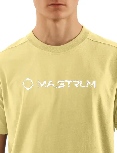 MA Strum Cracked Logo Print T-Shirt | Pumice Stone