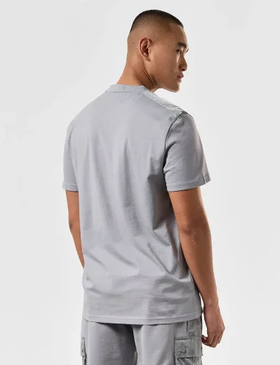 Weekend Offender Garcia Overlay T-Shirt | Smokey Grey