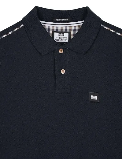 Weekend Offender Sakai Polo Shirt | Navy / House Check