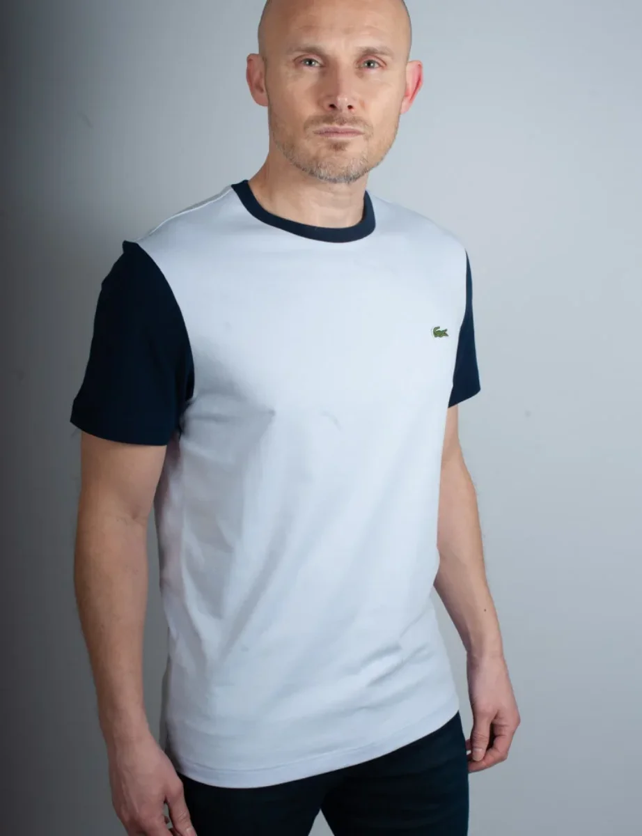 Lacoste Coloublock Regular Fit T-Shirt | Light Blue
