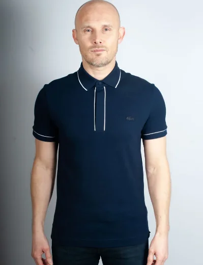 Lacoste Men's Smart Paris Polo With Contrast Trim | Navy