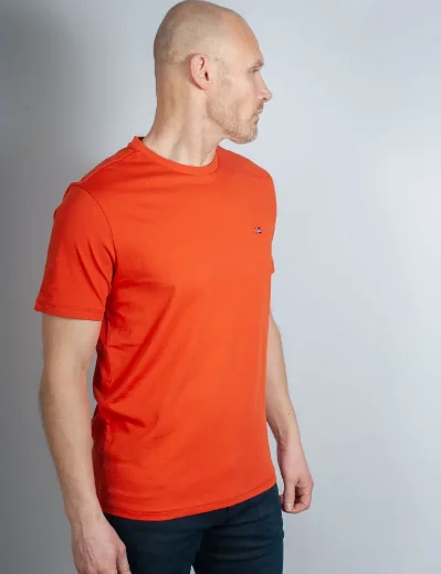 Napapijri Salis Crew Neck T-Shirt | Orange Burnt