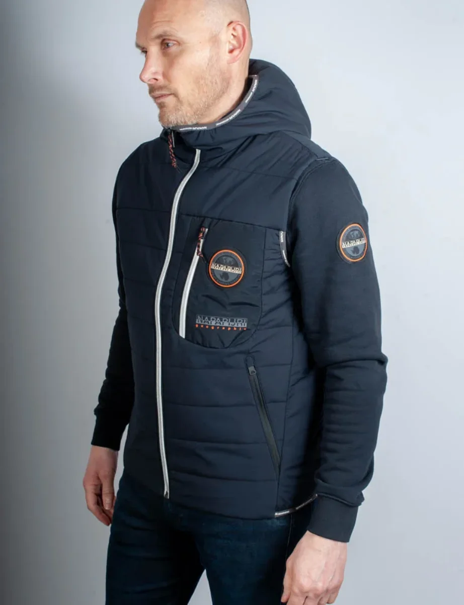 Napapijri Huron Packable Hooded Gilet | Black