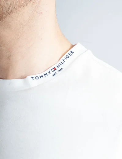 Tommy Hilfiger Tommy Logo Collar T-Shirt | White