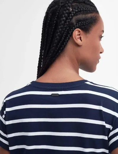 Barbour Womens Otterburn Stripe Dress | Navy / White