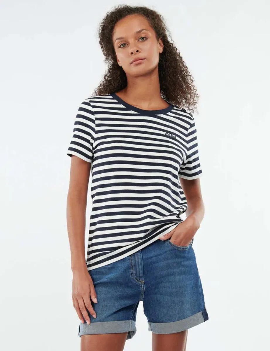 Barbour Women's Ferryside Stripe Top | Navy