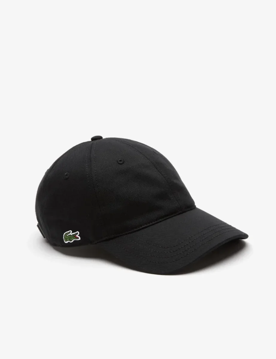 Lacoste Organic Cotton Twill Cap | Black