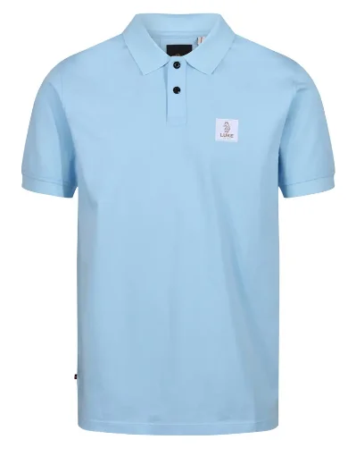 Luke 1977 EST Laos Patch Logo Polo Shirt | Sky Blue