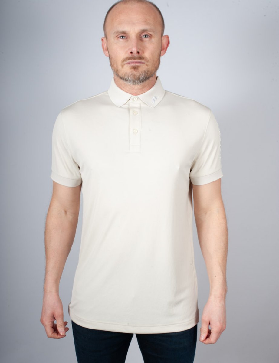 J.Lindeberg Tour Tech Regular Fit Polo | Almond Milk